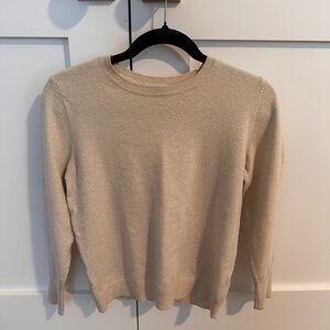 Halogen Women's Gold Crew Neck Sweater
